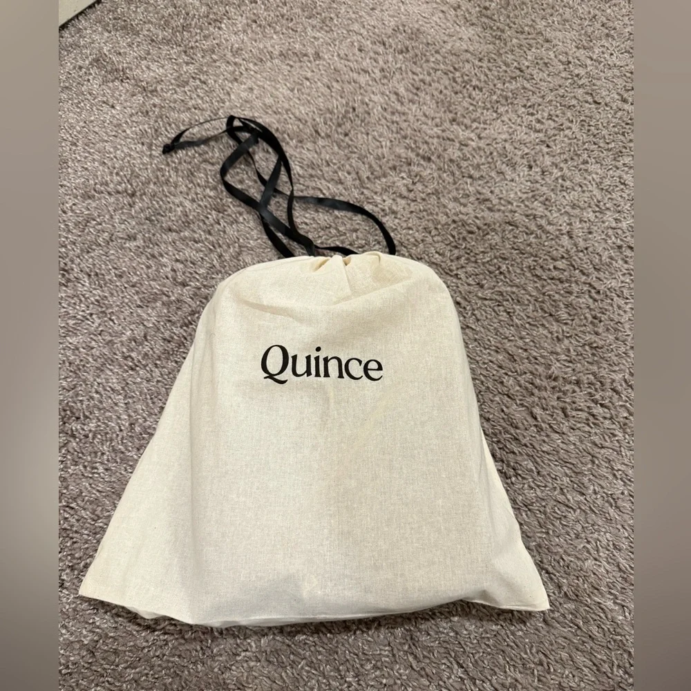 New Quince Italian Leather Foldover Crossbody in Cognac - Picture 10 of 15